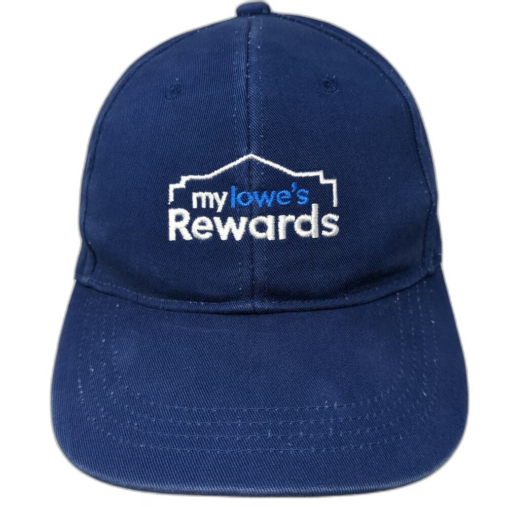 Lowe's MyLowes Rewards Baseball Cap Blue One Size Logo Strapback Cotton Hat
